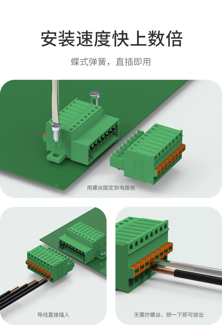 lc60n-2.5面板固定插拔式接线端子